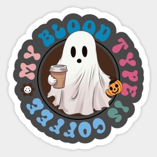 coffee ghost Sticker